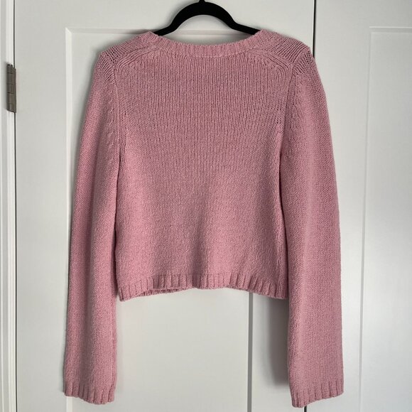Light Pink Cardigan Sweater - Picture 7 of 9